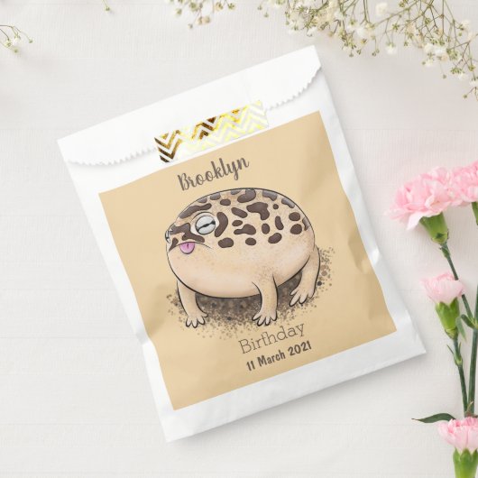 Funny Wüste Regenfrosch Cartoon Illustration Geschenktütchen (Versiegelt)