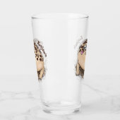 Funny Wüste Regenfrosch Cartoon Illustration Glas (Links)