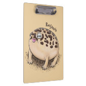 Funny Wüste Regenfrosch Cartoon Illustration Klemmbrett (Rechts)