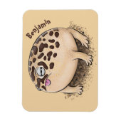 Funny Wüste Regenfrosch Cartoon Illustration Magnet (Vertikal)