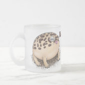 Funny Wüste Regenfrosch Cartoon Illustration Mattglastasse (Links)