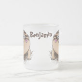 Funny Wüste Regenfrosch Cartoon Illustration Mattglastasse (Mittel)