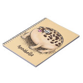 Funny Wüste Regenfrosch Cartoon Illustration Notizblock (Linke Seite)