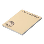 Funny Wüste Regenfrosch Cartoon Illustration Notizblock (Rotiert)