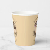 Funny Wüste Regenfrosch Cartoon Illustration Pappbecher (Rechts)