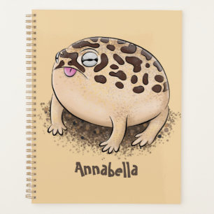 Funny Wüste Regenfrosch Cartoon Illustration Planer
