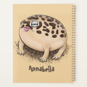 Funny Wüste Regenfrosch Cartoon Illustration Planer (Rückseite)
