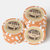 Funny Wüste Regenfrosch Cartoon Illustration Pokerchips (Stapel)
