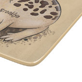 Funny Wüste Regenfrosch Cartoon Illustration Schneidebrett (Ecke)