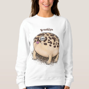 Funny Wüste Regenfrosch Cartoon Illustration Sweatshirt