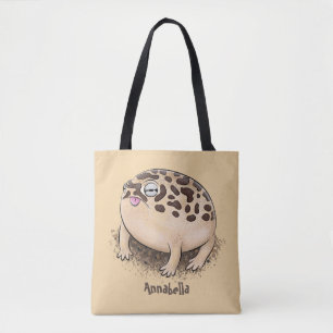 Funny Wüste Regenfrosch Cartoon Illustration Tasche