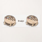 Funny Wüste Regenfrosch Cartoon Illustration Yogamatte (Vorderseite (Horizontal))
