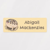 Funny Wüste Regenfrosch Cartoon personalisiert Etiketten (Design 2)