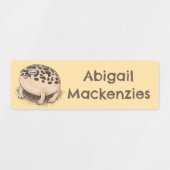 Funny Wüste Regenfrosch Cartoon personalisiert Etiketten (Design 1)