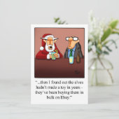 Funny X-mas Party Einladungen (Stehend Vorderseite)