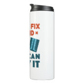 Funny X-Ray Techniker Krass Tech X-Ray Stupid Thermosbecher (Nach rechts gedreht)