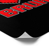 Funny Xel Hearts Gamer Bruh, Valentines Video Game Poster (Ecke)