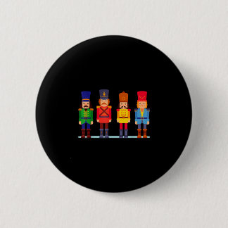 Funny xmas ballet squad toy soldier christmas button