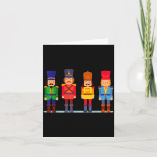 Funny xmas ballet squad toy soldier christmas karte