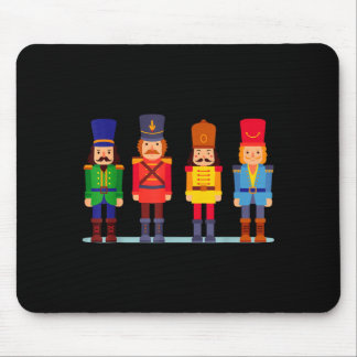 Funny xmas ballet squad toy soldier christmas mousepad