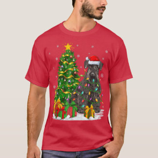 Funny Xmas Baumfamilie Matching Santa Schnauzer Ch T-Shirt