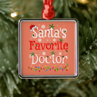 Funny Xmas beleuchtet Weihnachten Lieblings-Doktor Ornament Aus Metall