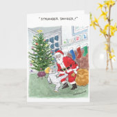 Funny Xmas Card - Größere Gefahr Weihnachten Karte (Gelbe Blume)