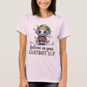 🤖 Funny Xmas Chatbot-Mitglieder glauben an Chatbo T-Shirt (Vorderseite)
