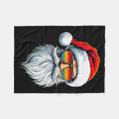Funny Xmas Christmas In July Summer Santa Tank Top Fleecedecke (Vorderseite (Horizontal))