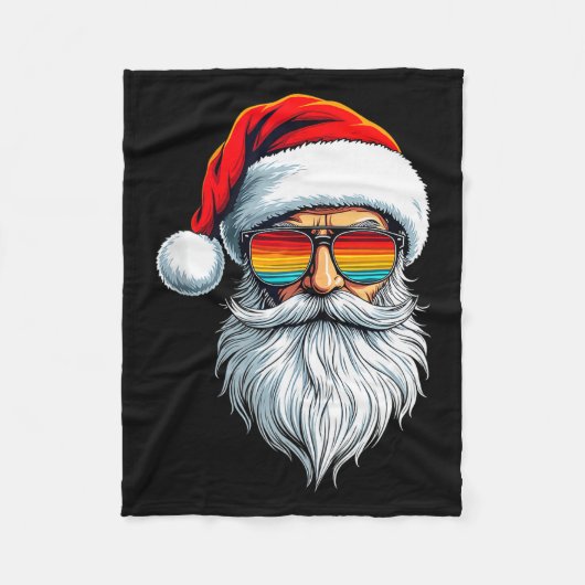 Funny Xmas Christmas In July Summer Santa Tank Top Fleecedecke (Vorderseite)