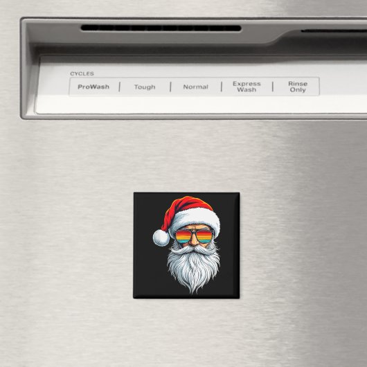 Funny Xmas Christmas In July Summer Santa Tank Top Magnet (In Situ (Geschirrspüler))