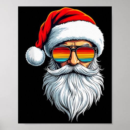 Funny Xmas Christmas In July Summer Santa Tank Top Poster (Vorne)
