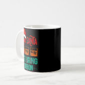 Funny Xmas Dear Santa Just Bring Bourbon Christmas Kaffeetasse (Vorderseite Links)
