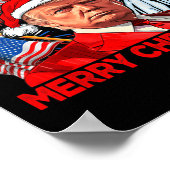 Funny Xmas Donald Trump frohe Weihnachten Funny 4. Poster (Ecke)