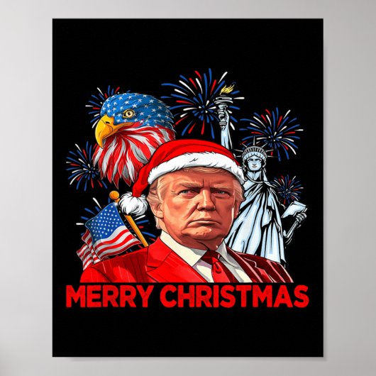Funny Xmas Donald Trump frohe Weihnachten Funny 4. Poster (Vorne)