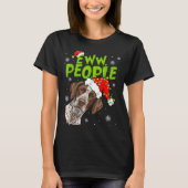 Funny Xmas Ew People Gsp Dogs Lover Pajamas Men Wo T-Shirt (Vorderseite)