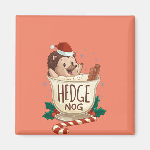 Funny Xmas Hedge Nog Igel Weihnachten Magnet