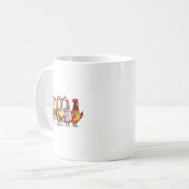Funny Xmas Hühnchen Bauer Weihnachtsmatching Famil Kaffeetasse (Vorderseite Links)