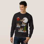 Funny Xmas Licht Tree Sheltie Kirche von Mario Bot Sweatshirt (Vorne ganz)
