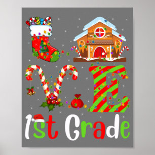 Funny Xmas Lighting Liebe 1. Klasse Lehrerin Chris Poster