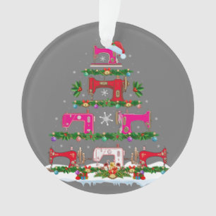 Funny Xmas Lighting Nähmaschine Weihnachtsbaum Ornament