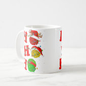 Funny Xmas Lighting Santa Ho Ho Ho Knitting Christ Kaffeetasse (Vorderseite Links)