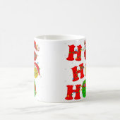 Funny Xmas Lighting Santa Ho Ho Ho Knitting Christ Kaffeetasse (Mittel)