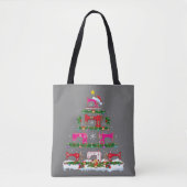 Funny Xmas Lighting Sewing Machine Christmas Tree Tasche (Vorderseite)