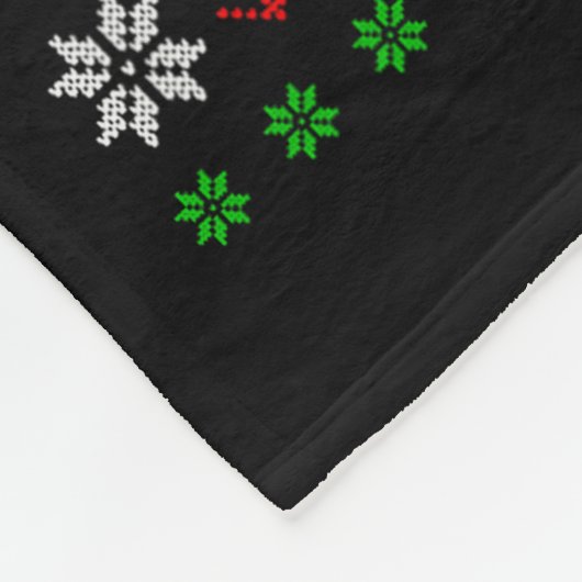 Funny Xmas Lighting Tree Santa Ugly Airplane Chris Fleecedecke (Ecke)