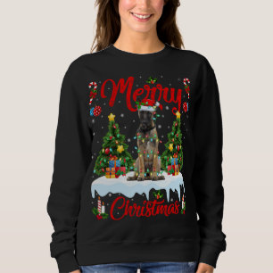 Funny Xmas Lighting Weihnachtsmannmütze Belgisch M Sweatshirt