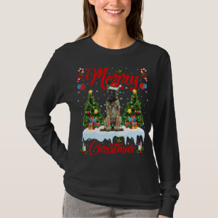 Funny Xmas Lighting Weihnachtsmannmütze Belgisch M T-Shirt