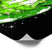 Funny Xmas Lights Frog Cute Toad Frogs Women Men K Poster (Ecke)