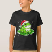 Funny Xmas Lights Frog Cute Toad Frogs Women Men K T-Shirt (Vorderseite)