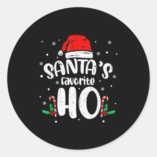 Funny Xmas Naughty Dirty Adult Humor Pj Christmas  Runder Aufkleber (Vorderseite)